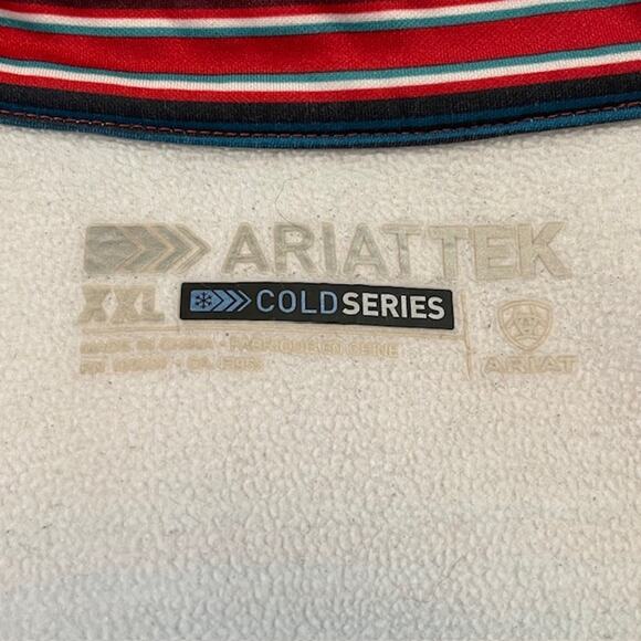 Ariat Laguna 1/4 Zip Print Top Serape Pullover-Vibrant - Picture 8 of 10